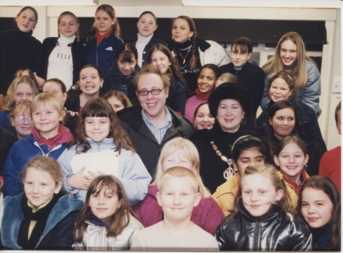 Mayor meets children